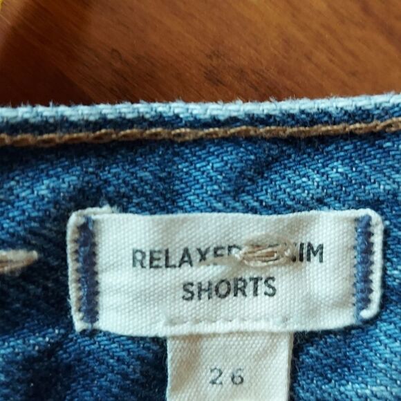 Madewell Relaxed Denim Cutoff Jean Shorts Sz 26 - Picture 5 of 5